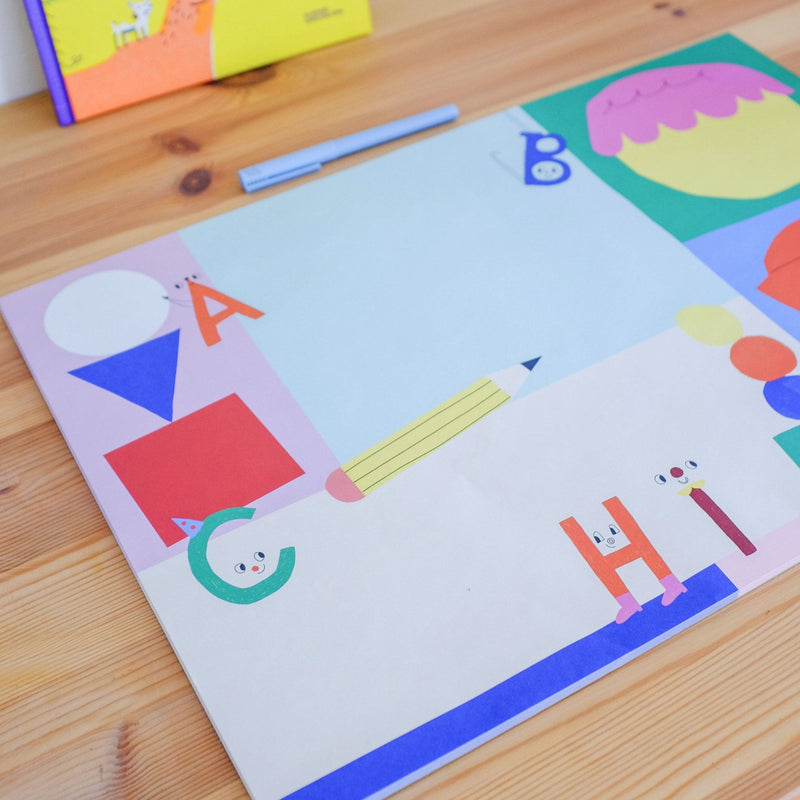 ABC-Illustration der Unterlage im Detail
