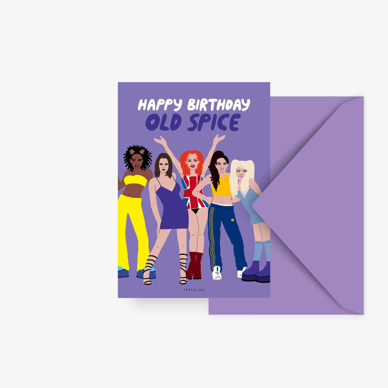 Geburtstagskarte Happy Birthday Old Spice