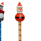 Bleistift mit Weihnachtsmann-Figur