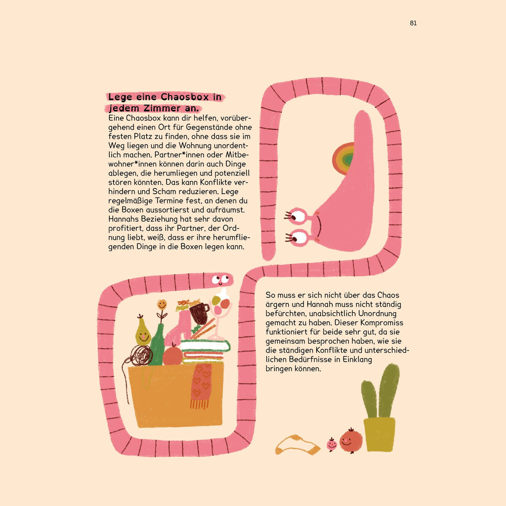 Doppelseite mit Illustration