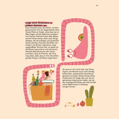 Doppelseite mit Illustration
