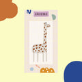 Bügelbild Giraffe mit braunen Flecken auf Karte