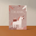 Einladungskarten Kindergeburtstag Einhorn