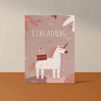 Einladungskarten Kindergeburtstag Einhorn