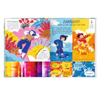 Doppelseite Zuversicht mit bunten Illustrationen