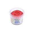 Offener Becher rote Easy-Knete mit Fingerabdruck