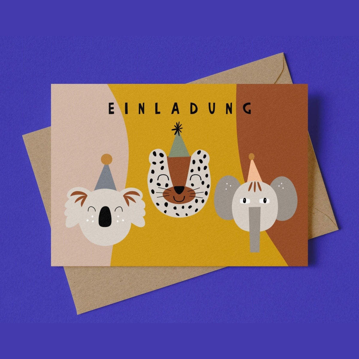 Einladungskarte mit Koala