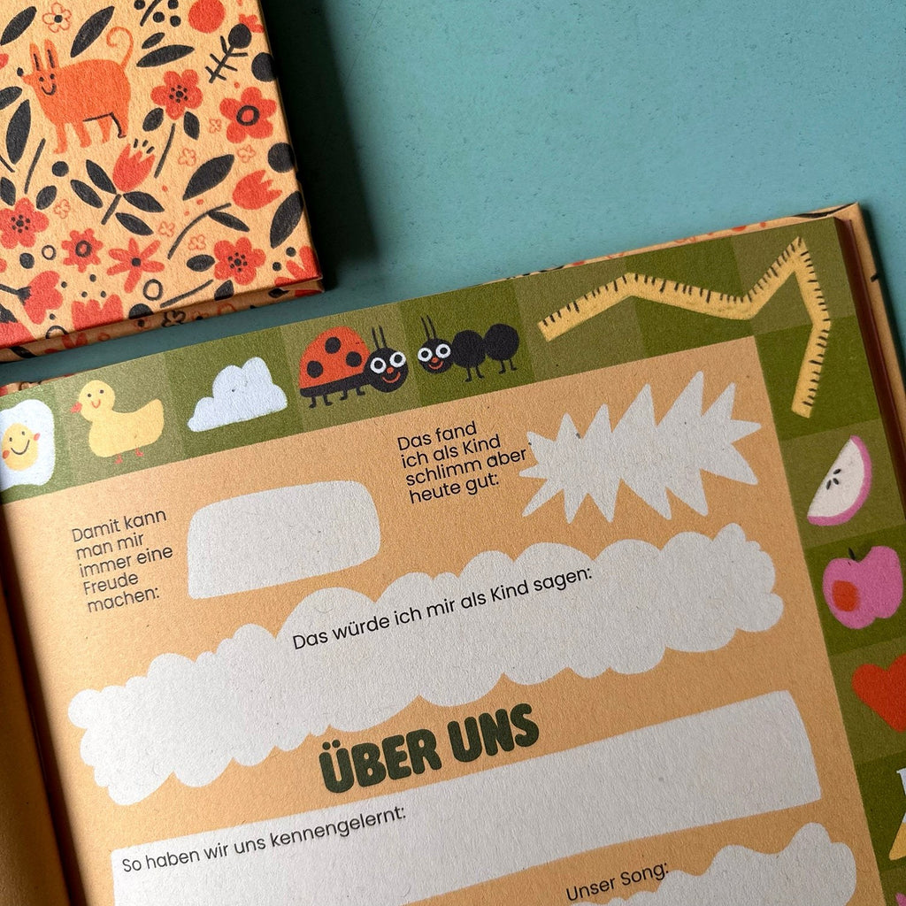 Seite Über uns mit Feldern zum Kennenlernen