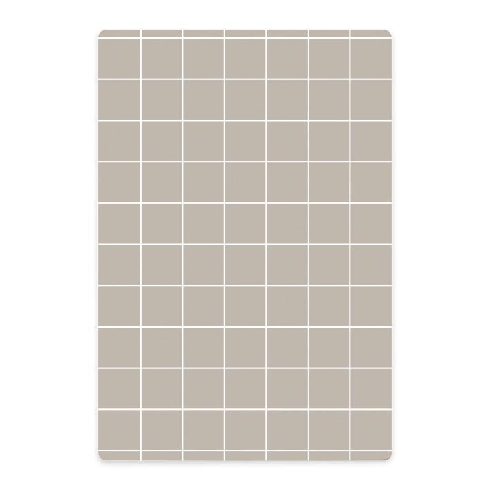 Rückseite mit hellem Gitter auf Beige