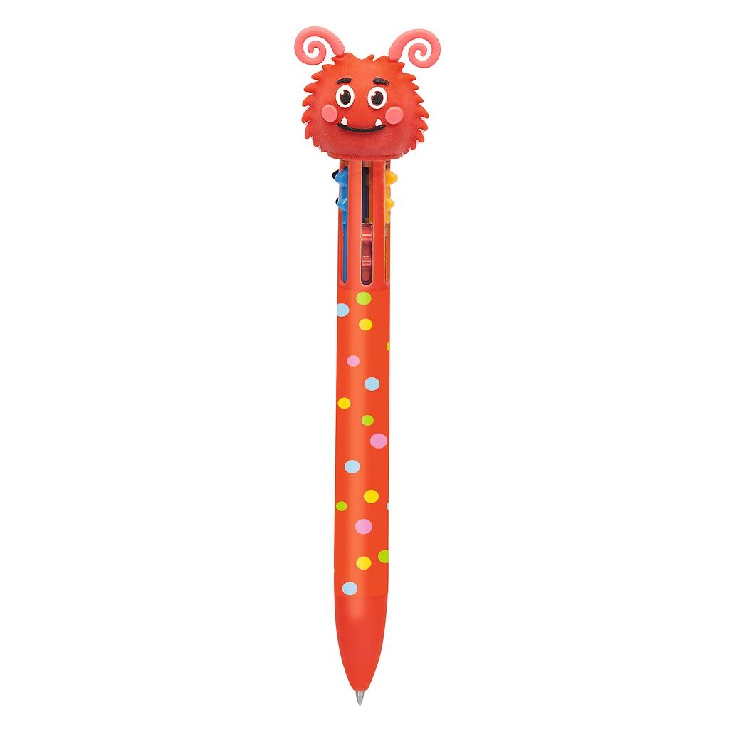 6-Farb-Gelschreiber Monster, Farbe Rot