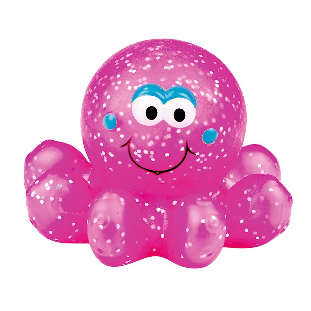 Glitzerkrake für die Badewanne, Farbe Pink