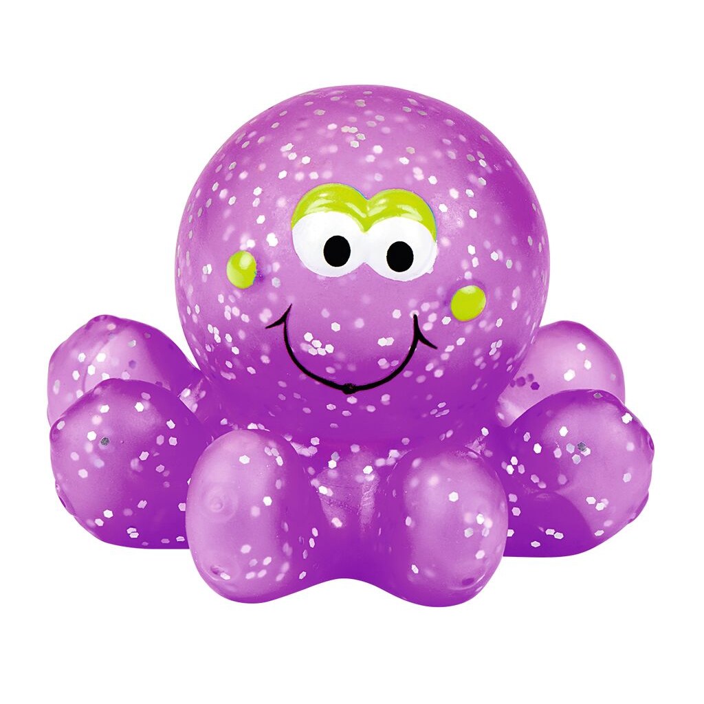 Glitzerkrake für die Badewanne, Farbe Violett