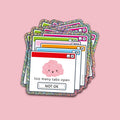 Sticker auf Rosa
