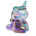 Holo-Anspitzer Einhorn, Motiv Hellblau-Rosa