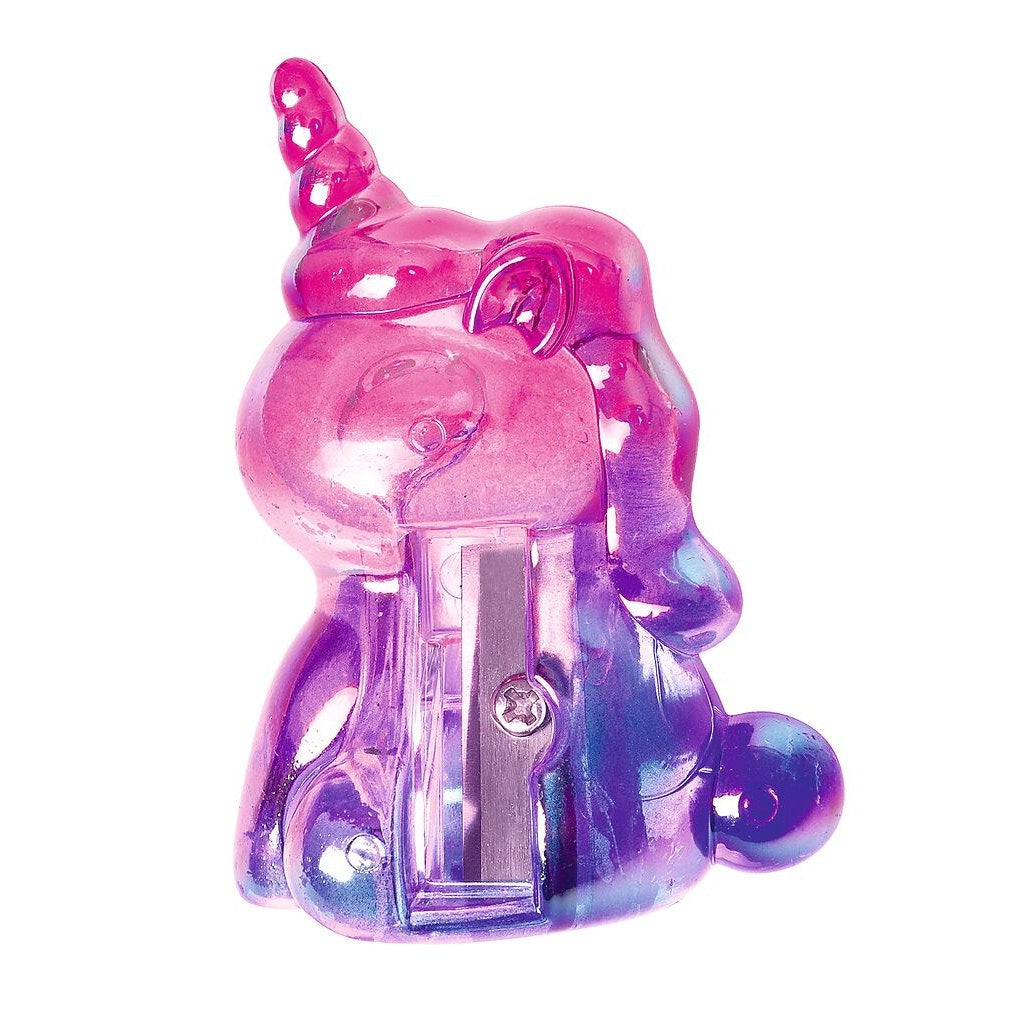 Holo-Anspitzer Einhorn, Motiv Pink-Blau