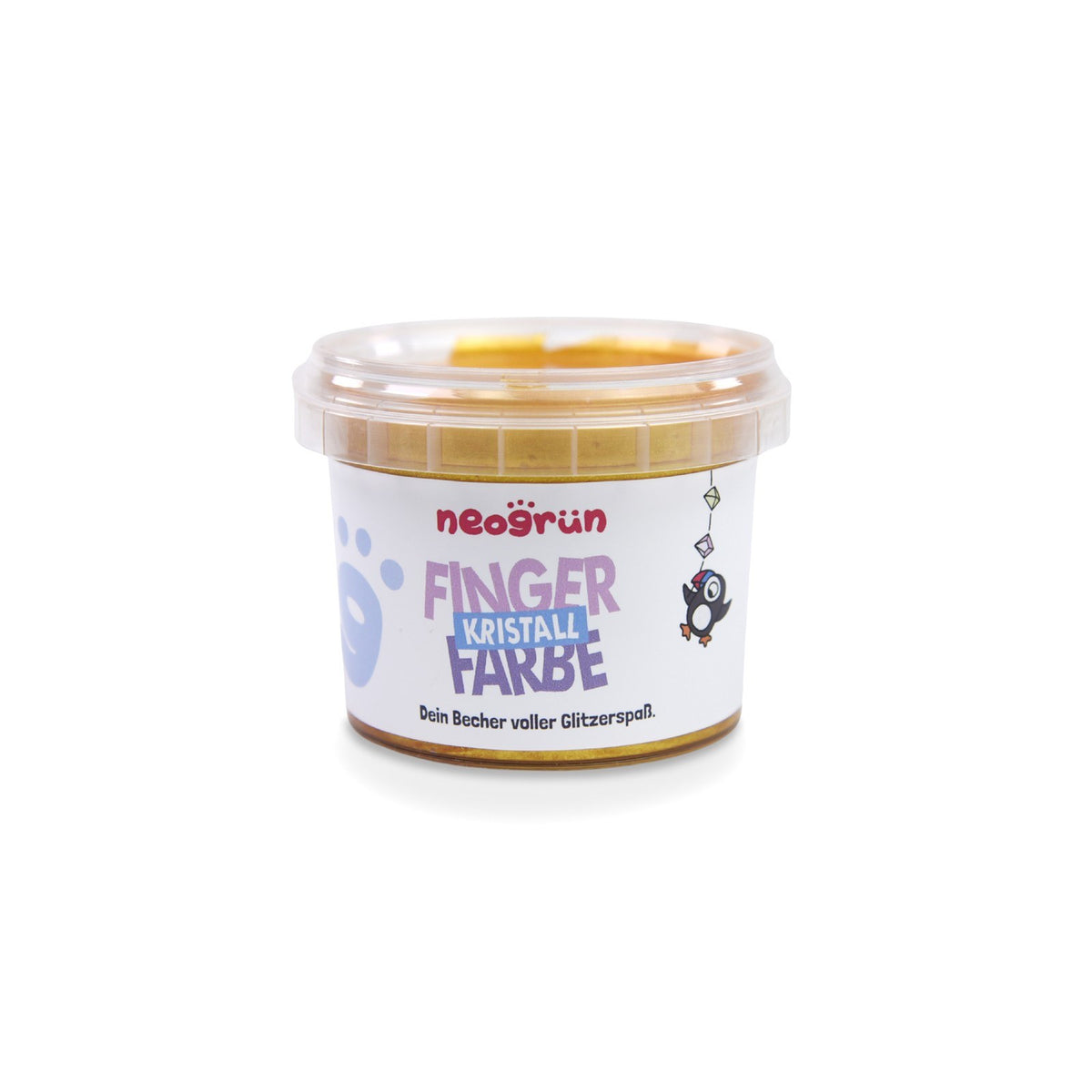 Kristall-Fingerfarbe, 90 g, Farbe Gold