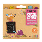 Karton Kritzelkreide, Nahaufnahme