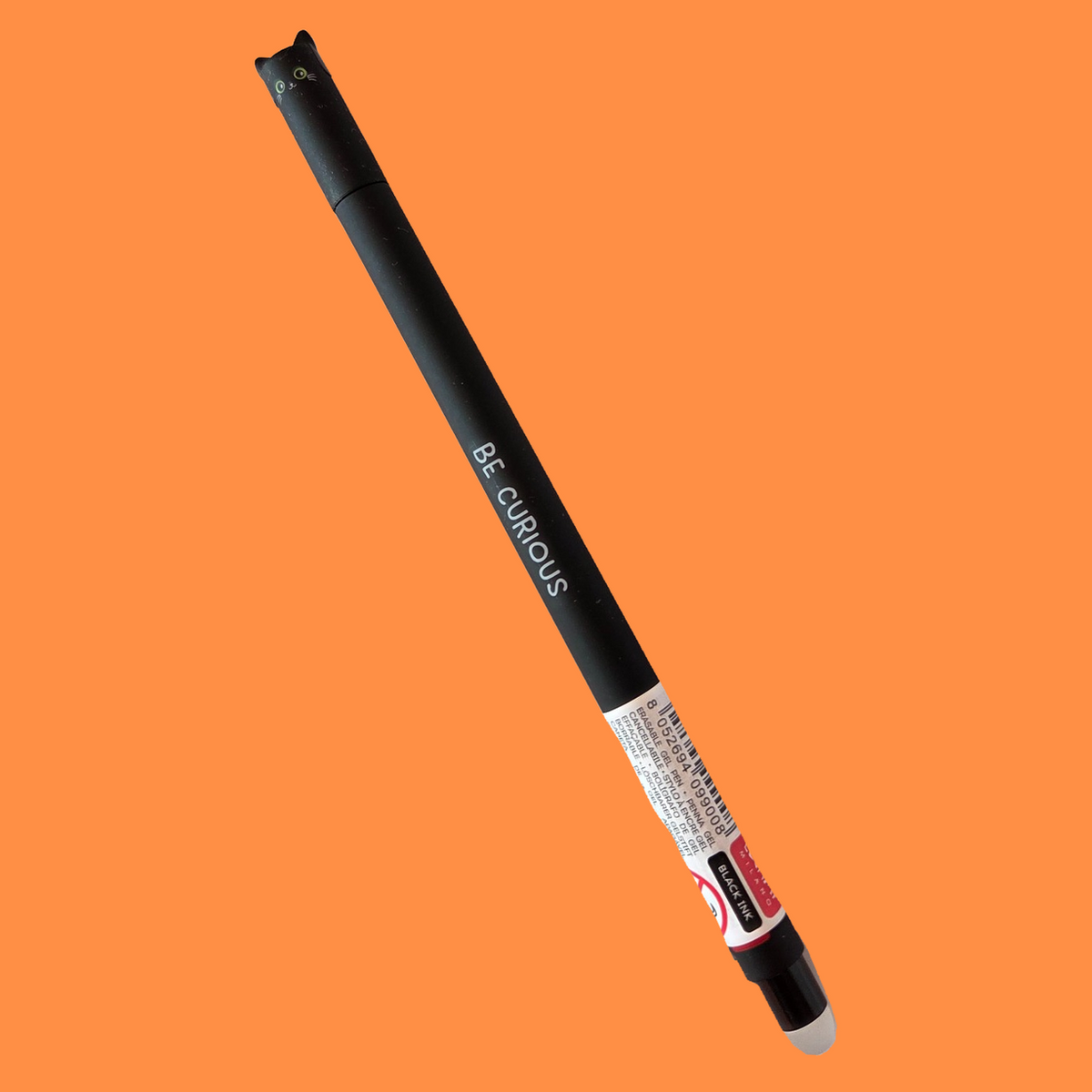 Löschbarer Gelstift mit Tierfigur, Katze