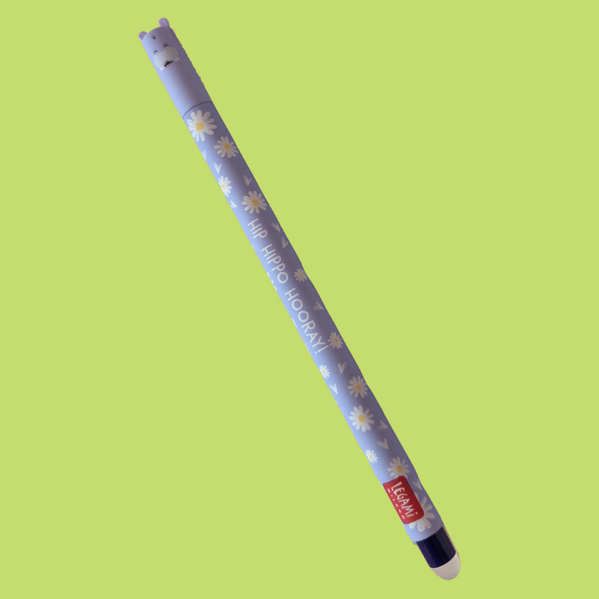 Löschbarer Gelstift mit Tierfigur, Nilpferd