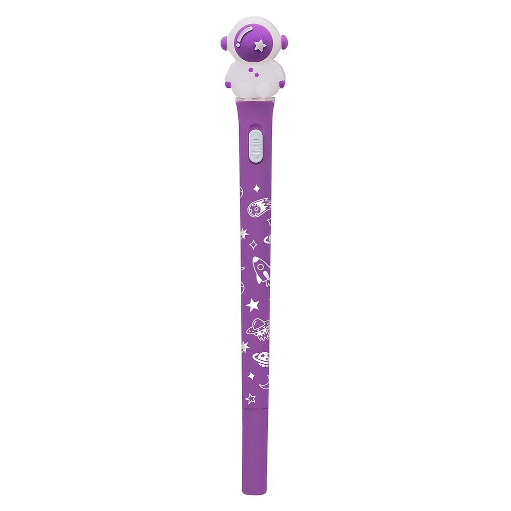Light-Up Weltraumstift, Motiv Astronaut violett