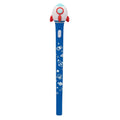 Light-Up Weltraumstift, Motiv Rakete blau