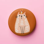 Runder Magnet mit Katzenmotiv