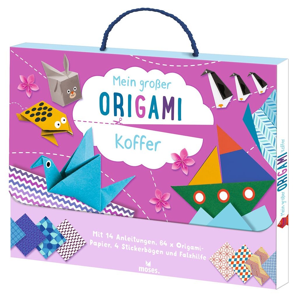 Mein großer Origami-Koffer mit Henkel
