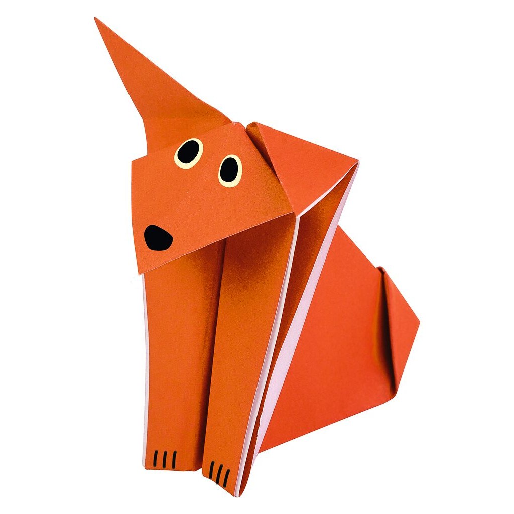 Gefalteter Origami-Fuchs