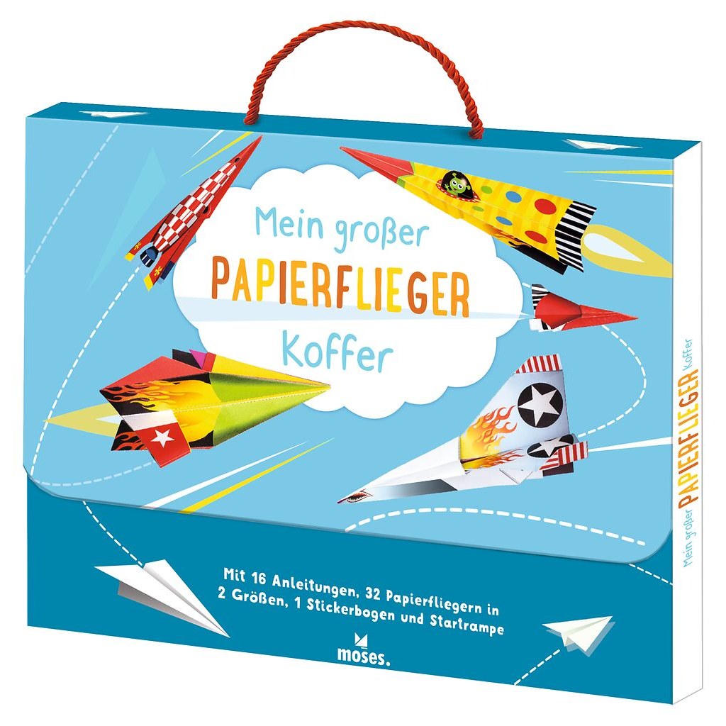 Mein großer Papierflieger-Koffer mit Henkel
