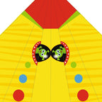 Faltpapier in Gelb mit Aliens