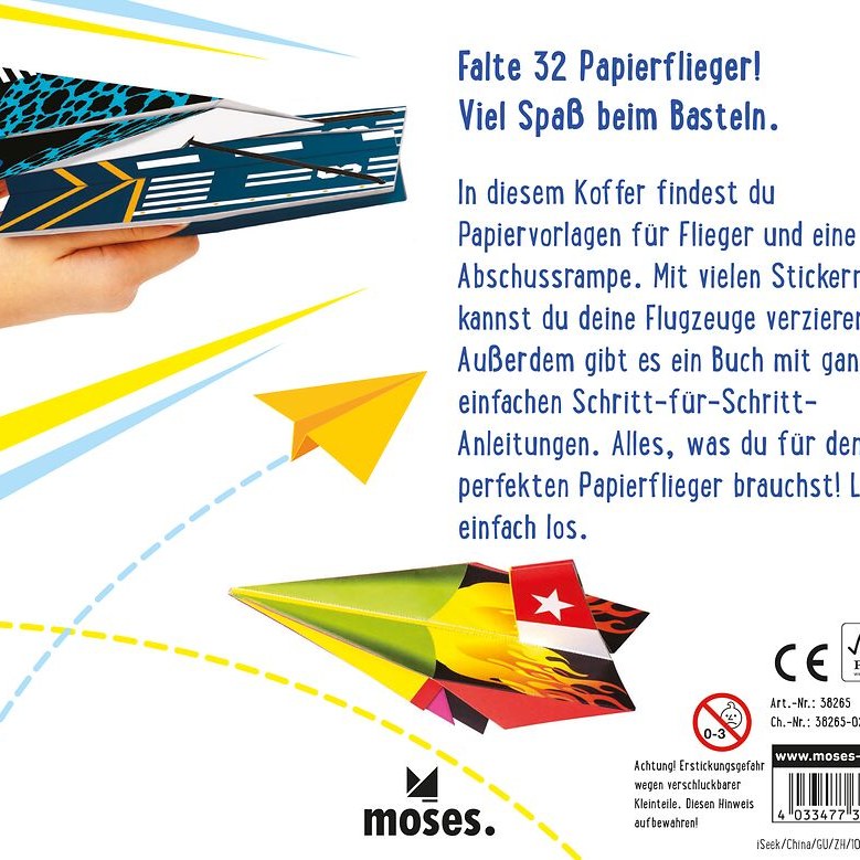 Rückseite des Koffers mit Beschreibung