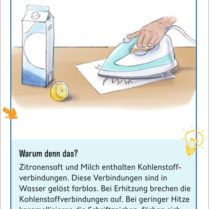 Illustration Bügeleisen und Milchkarton