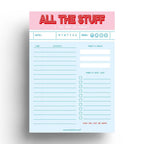Planer All the stuff in Hellblau und Rot