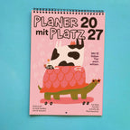 Wandkalender Planer mit Platz 2027 mit Schildkröte auf dem Titel