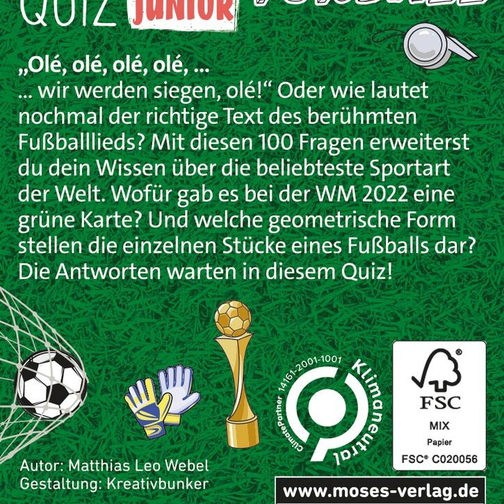 Rückseite mit Produkttext und FSC-Siegel