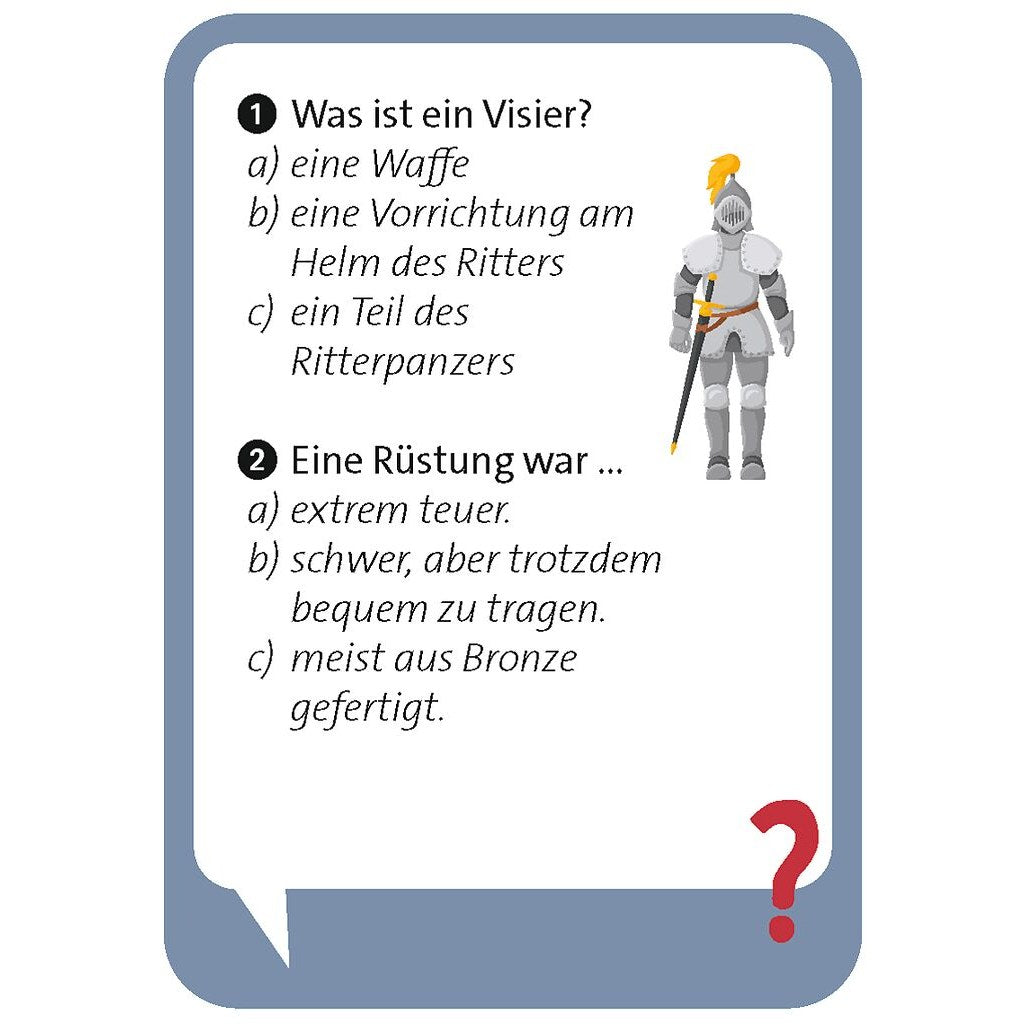 Fragekarte zum Ritter-Visier