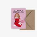 Weihnachtskarte All I want for Christmas is you