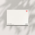 Rückseite der Postkarte Supermama