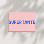 Postkarte Supertante im Schattenspiel