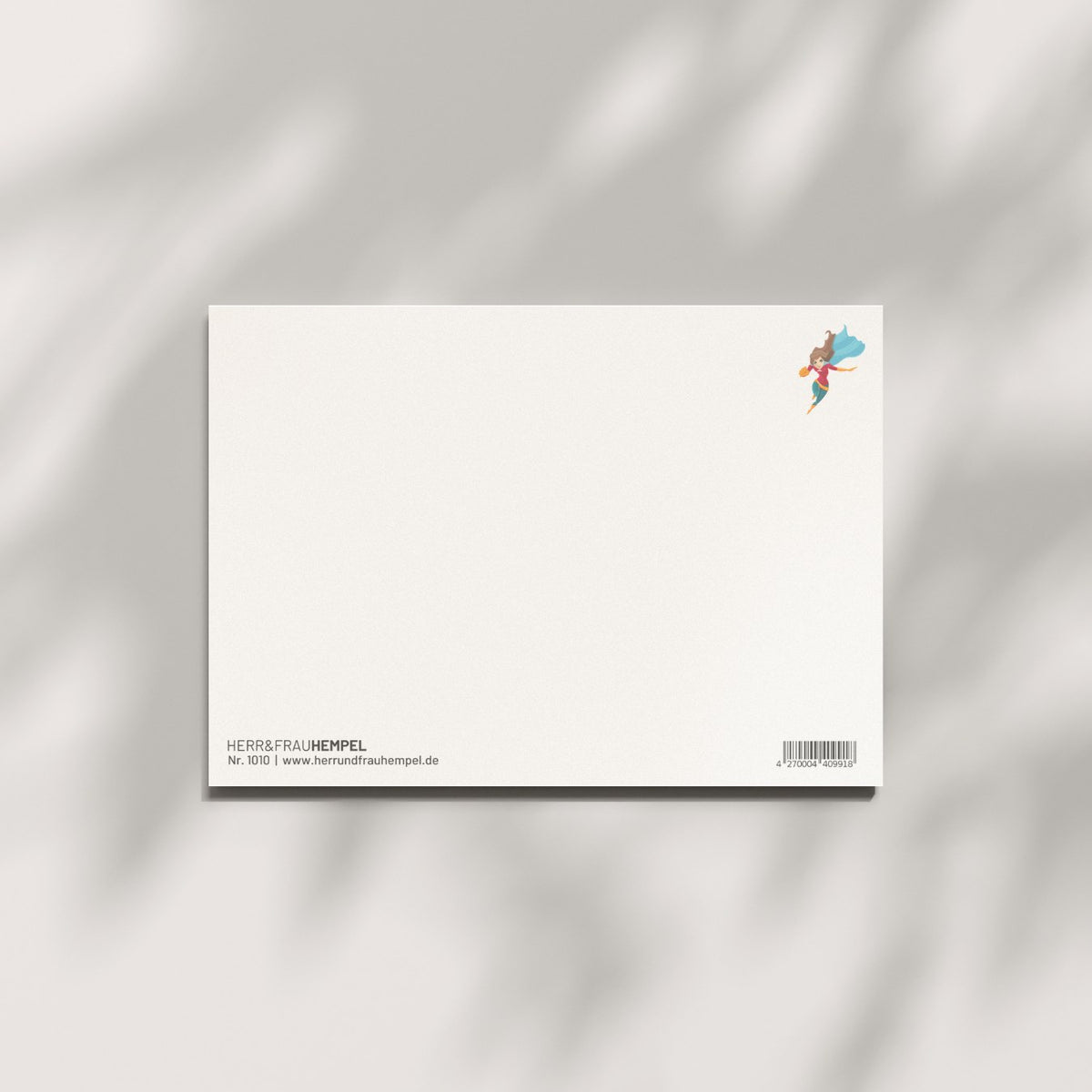 Rückseite der Postkarte Supertante