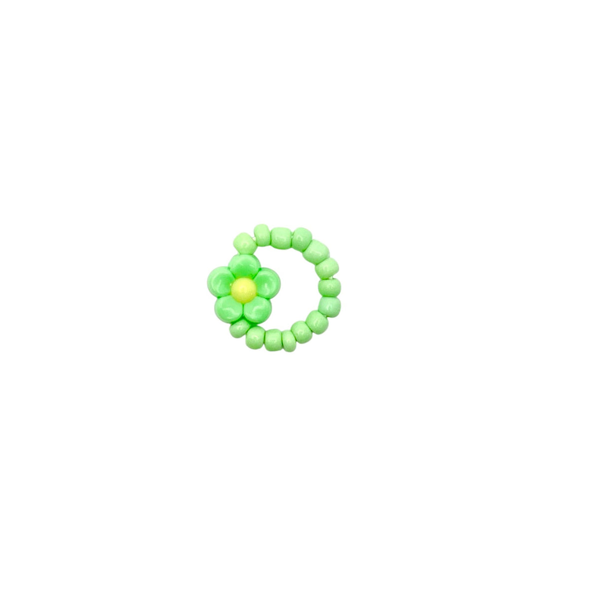 Ring Blumen, Farbe Grün