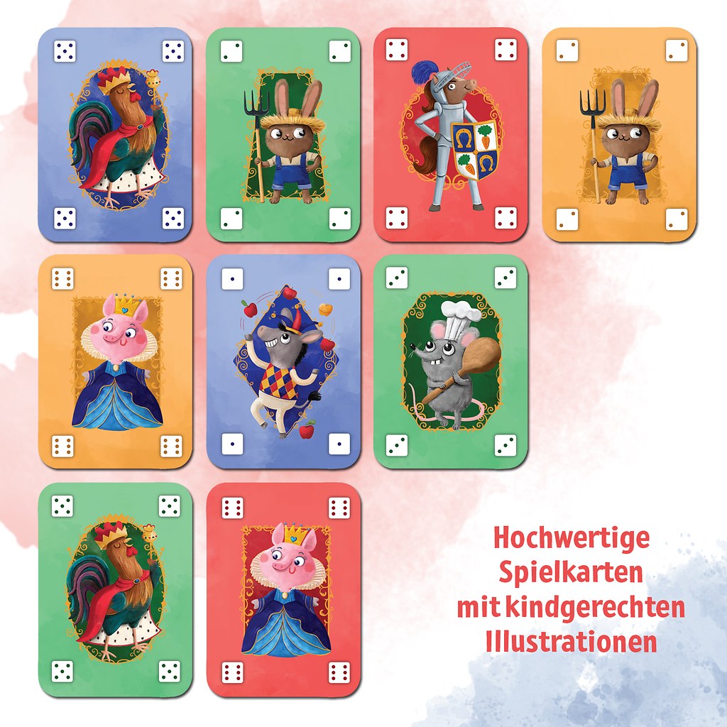 Illustrierte Spielkarten