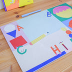 ABC-Illustration der Unterlage im Detail