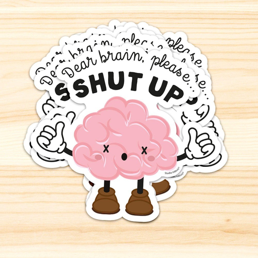 Sticker auf Holz