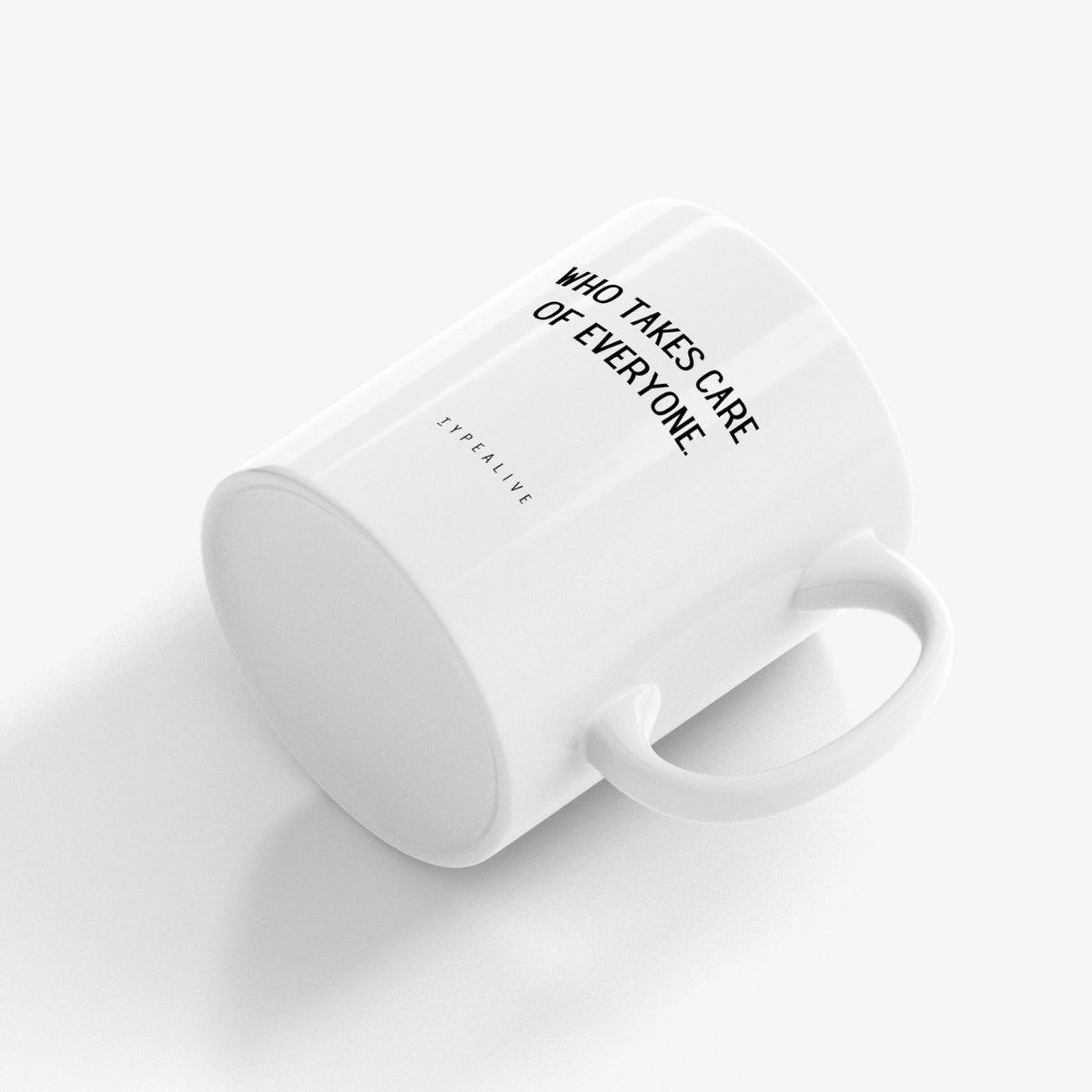 Tasse liegend