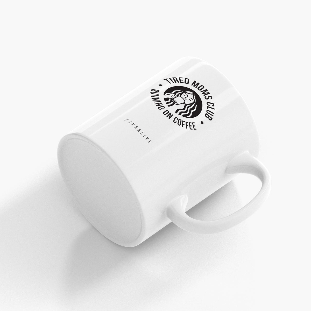 Tasse liegend